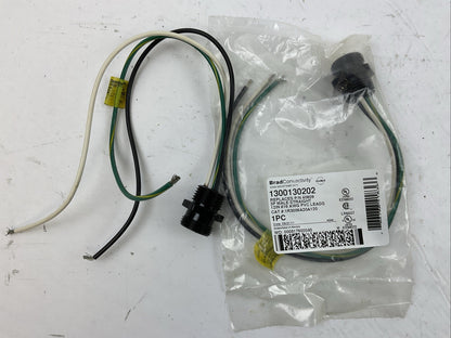 BRAD CONNECTIVITY 1300130202 3P MALE STRAIGHT CONNETOR REPLACES 40909 (LOT OF 2)