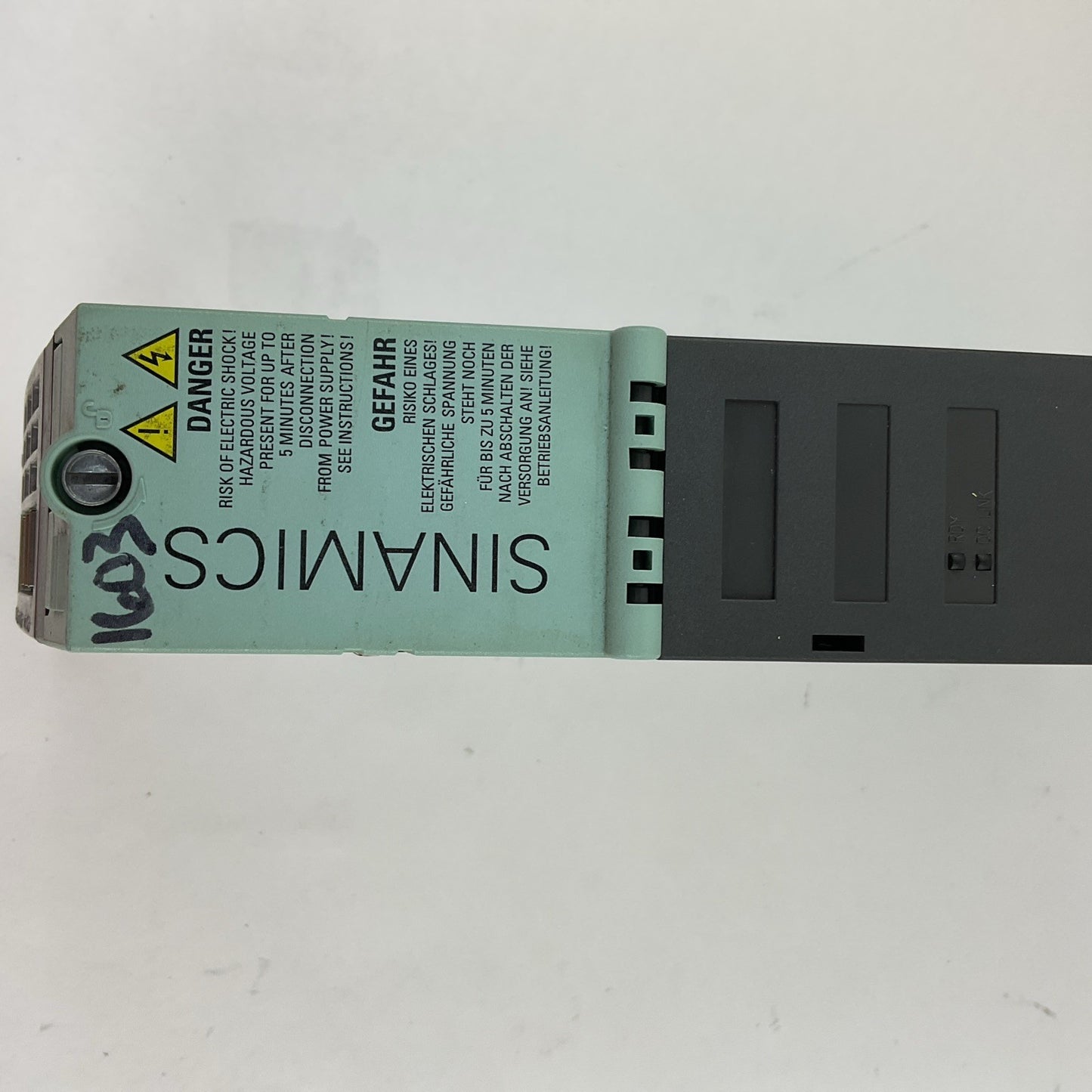 SIEMENS 6SL3120-ITE15-0AA3 SINGLE MOTOR MODULE 600VDC 5A