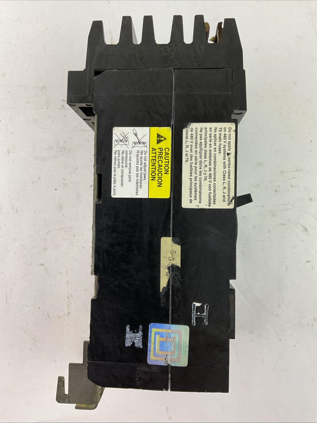 SQUARE D KH36225 CIRCUIT BREAKER 600VAC 250VDC 3POLE 225AMP