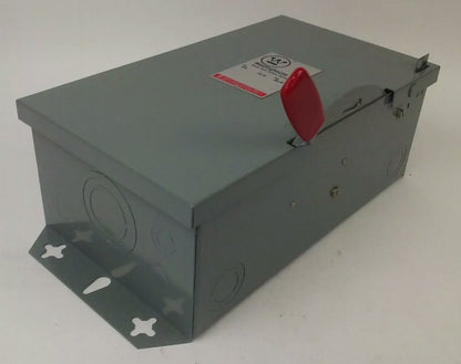 WESTINGHOUSE HUN322 NON FUSIBLE SAFETY SWITCH 3P, 60A, 240V, TYPE 1 INDOOR, 15HP