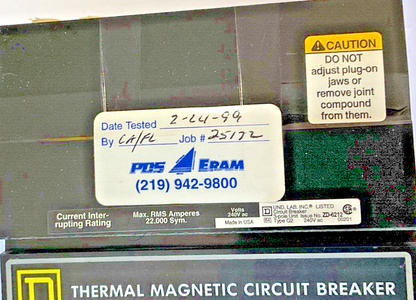 SQUARE D Q232225H CIRCUIT BREAKER 225AMP 240V