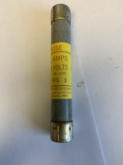 Economy Fuse RFS3 3A 600V Fuse "Lot of 10"