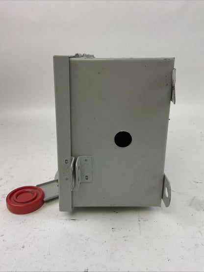 CUTLER HAMMER DH361UDK SAFETY SWITCH 600VAC 30HP 250VDC 5HP 30A 3P TYPE 12(3R)