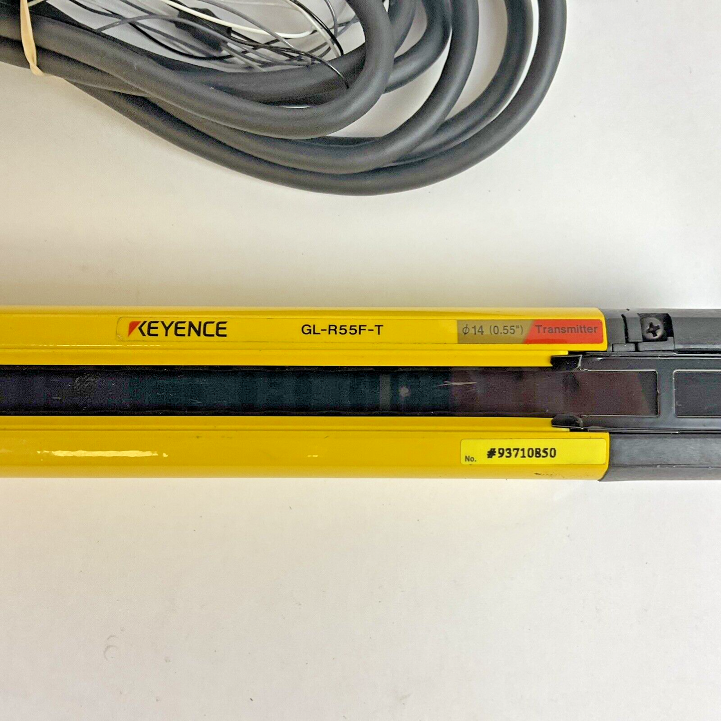 KEYENCE GL-R55F-T TRANSMITTER , GL-R55F-R RECIEVER 24VDC 75MA 10.4MS/14.9MS