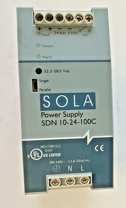 EMERSON SOLA SDN 10-24-100C POWER SUPPLY 28.5VDC