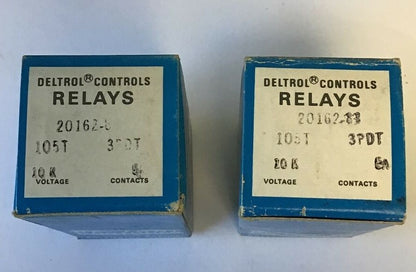 DELTROL CONTROLS 20162-83 RELAYS 105T 3PDT 10K 5A***LOTOF2***