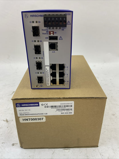 HIRSCHMANN RS30-0802OOZZSDAPHH09.1.00 RAIL SWITCH