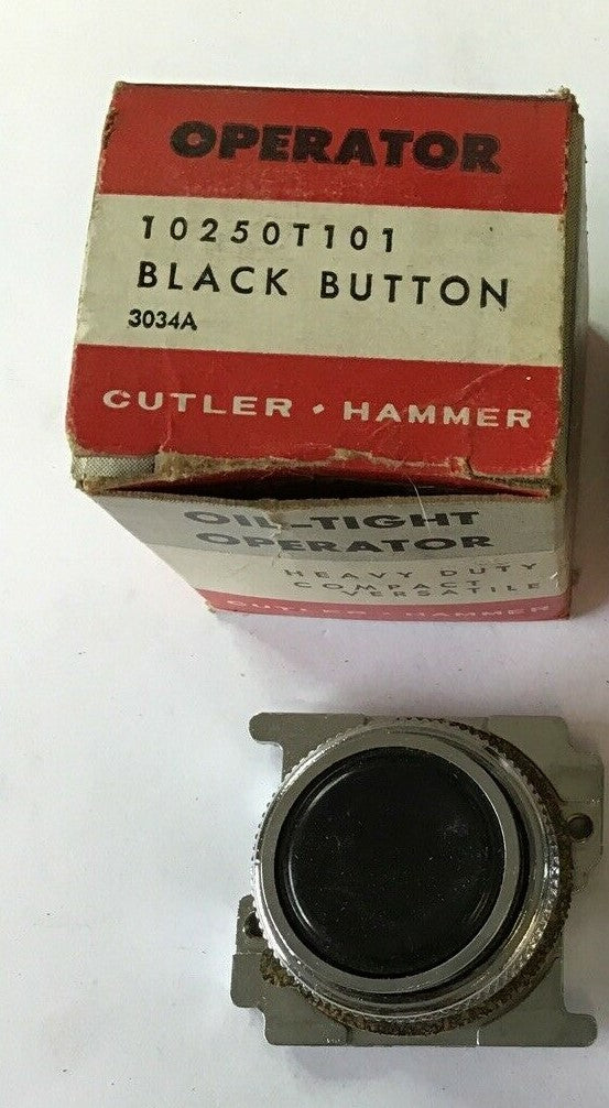 CUTLER HAMMER 10250T101 BLACK BUTTON ***LOTOF2***