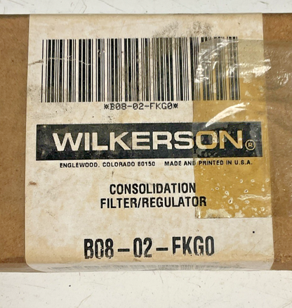 WILKERSON B08-02-FKG0 CONSOLIDATION FILTER/REGULATOR 150PSI