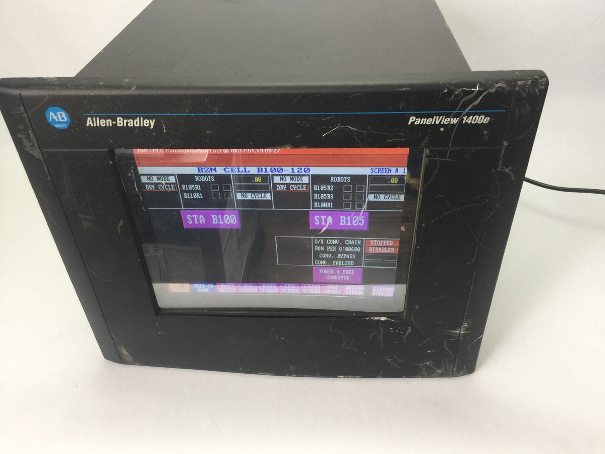 ALLEN BRADLEY 1400ELTC6 PANELVIEW 1400E 115/230VAC 90W SER E REV E FRN 5.16