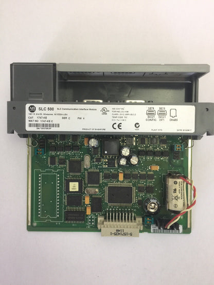 ALLEN BRADLEY 1747-KE SER C FW 4 DH485/RS232C INTERFACE MODULE SLC500