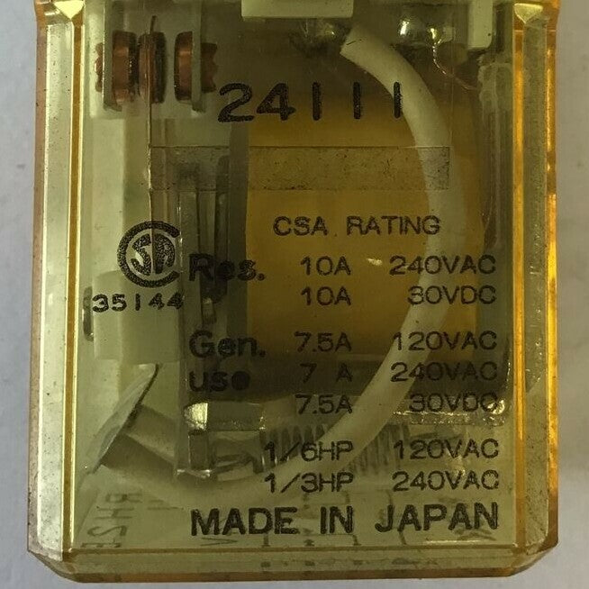 IDEC RH2B-U RELAY DC24V 10A 30VDC 240VAC***LOTOF3***