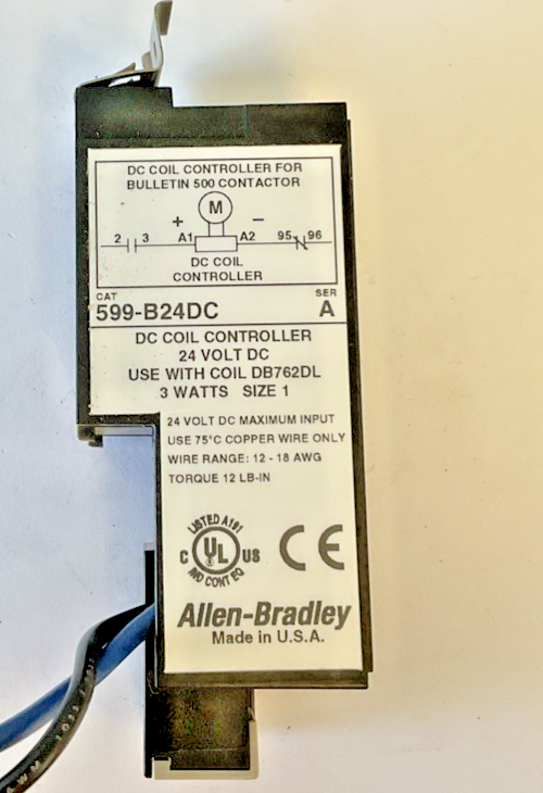 ALLEN BRADLEY 599-B24DC COIL SER.A 24VDC