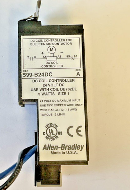 ALLEN BRADLEY 599-B24DC COIL SER.A 24VDC