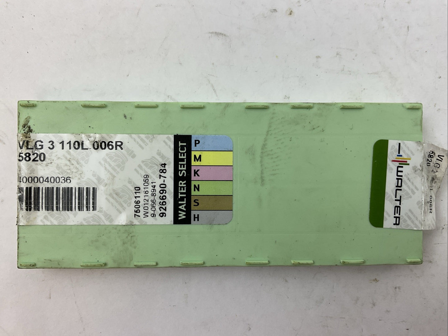 WALTER VLG 3 110L 006R 5820 CARBIDE INSERT (BOX OF 10)