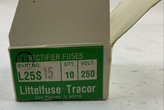 LITTELFUSE L25S15 15AMP 250VAC SEMICONDUCTOR FUSE (BOX OF 9)