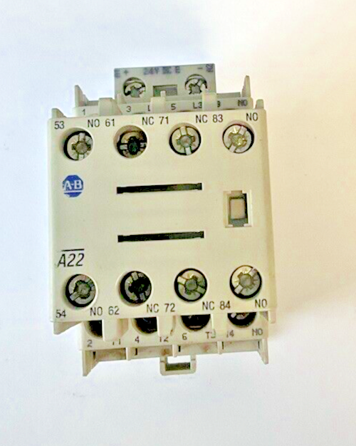 ALLEN BRADLEY 100-C09E*10 SER.A CONTACTOR W/ 100-F  AUX CONTACT