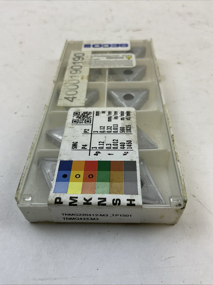 SECO TNMG220412-M3 TP1501 TNMG433-M3 CARBIDE INSERT (BOX OF 10)