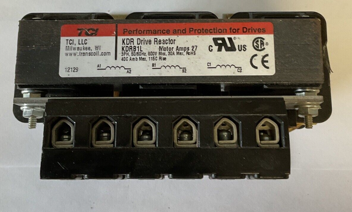 TCI KDRB1L KDR LINE DRIVE REACTOR MOTOR 27A 3PH 600V