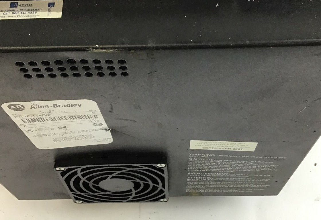 ALLEN BRADLEY 2711E-T14C6X PANELVIEW SER.E FRN 5.16 REV E 115/230VAC