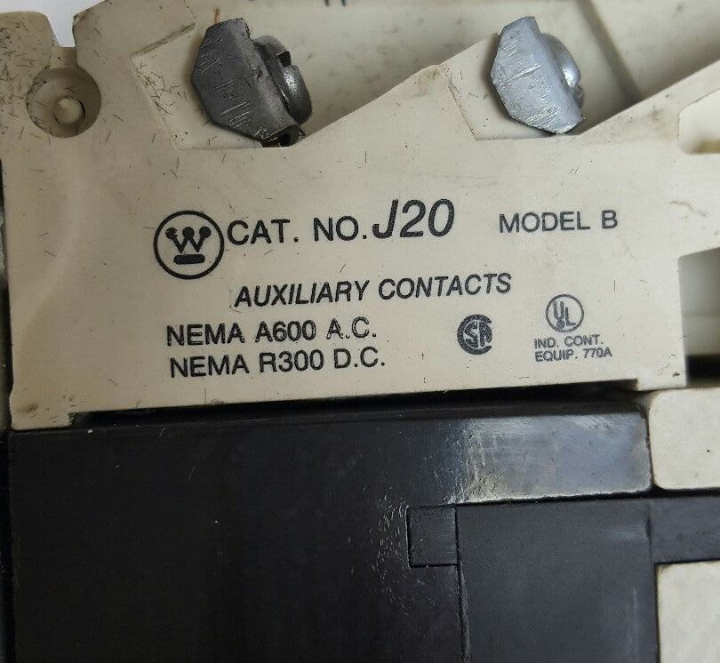 WESTINGHOUSE A201K3CA MOTOR CONTROL - SIZE 3 - MODEL J20 - 90A - 3-PH 5277c15g04
