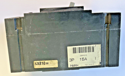 GENERAL ELECTRIC TEC36015 CIRCUIT BREAKER 15A 600VAC 3POLE
