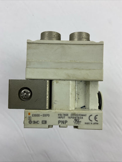 SMC EX600-DXPD 24VDC CLASS 2 DIGITAL INPUT MODULE 16 POINTS 2A