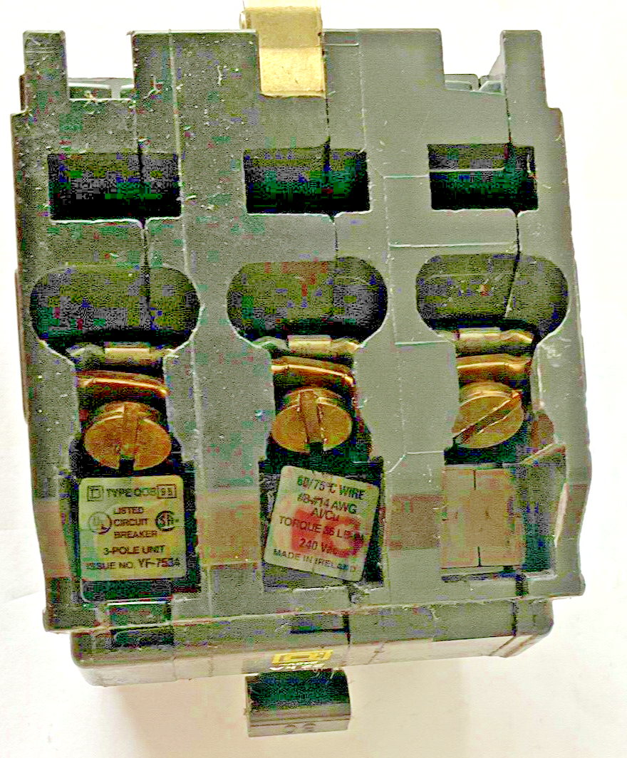 SQUARE D QOM330 CIRCUIT BREAKER 240VAC 22KA 3POLE