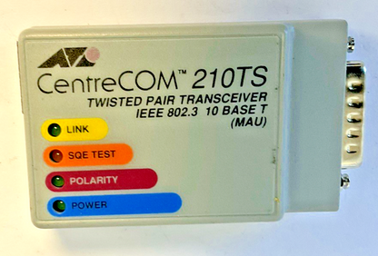 ALLIED TELESYN INTERNATIONAL AT-210TS CENTRECOM TRANSCEIVER IEEE 802.3 12VDC