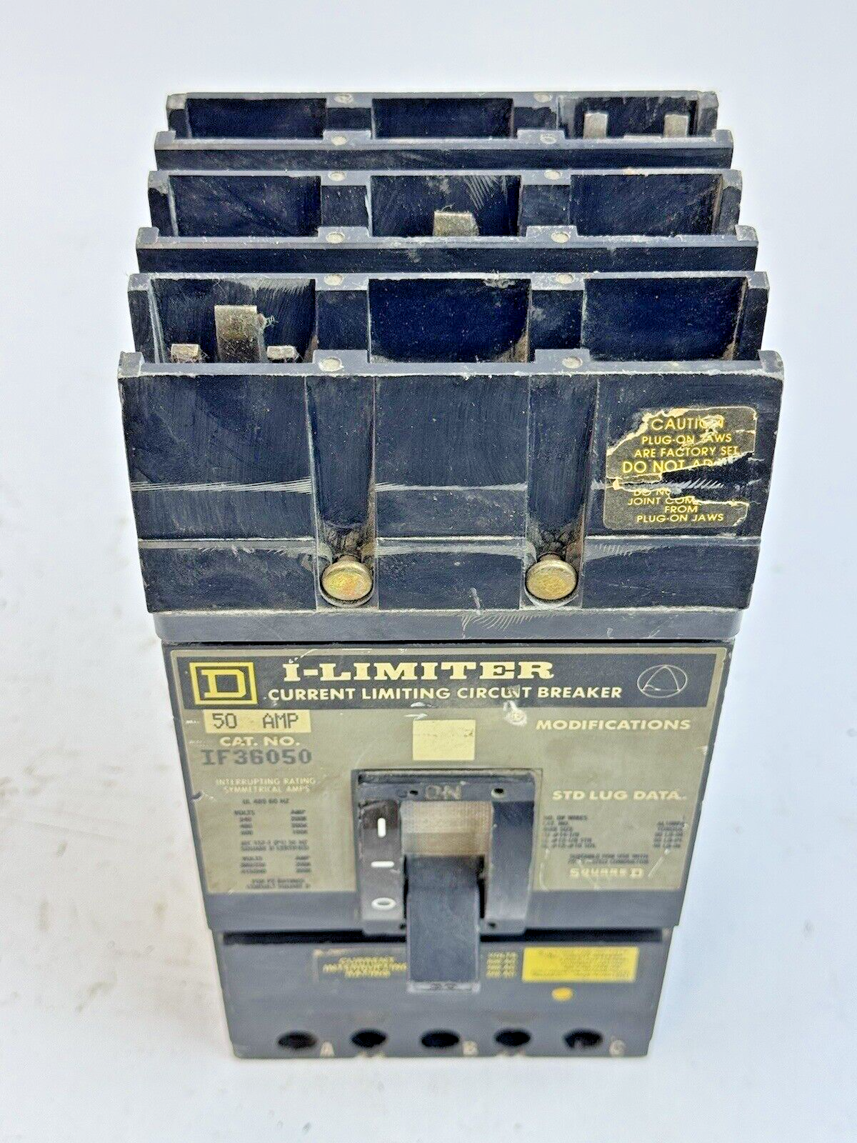 SQUARE D - IF36050 - I-LIMITER CIRCUIT BREAKER - 50 AMP, 3 POLE, 600 VAC