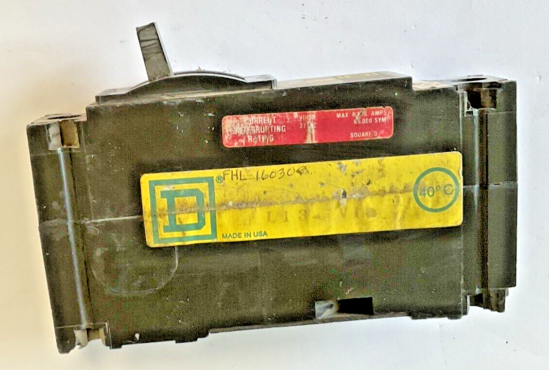 SQUARE D FHL16030 CIRCUIT BREAKER 30A 277VAC 125VDC 1POLE