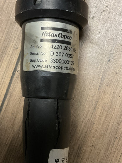 ATLAS COPCO ETV ST61-50-10 655/min 1200W 200VAC NUTRUNNER W/ 4220 2636 05 CABLE