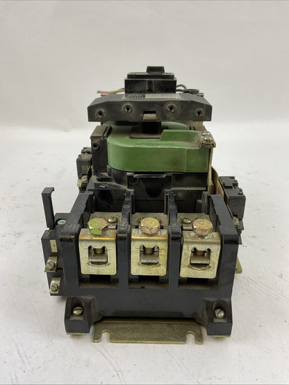 GE CR208E100EFD SIZE 3 STARTER 600VAC 90A 3PH 50HP COIL 120V 123F487B HEATERS