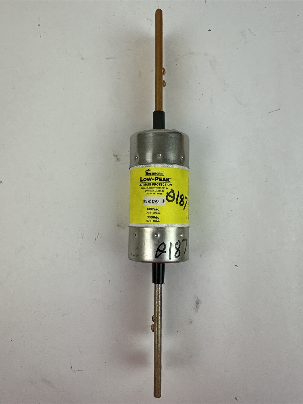 BUSSMANN LPS-RK-125SP 600VAC 300VDC 125A LOW-PEAK FUSE (LOT OF 3)