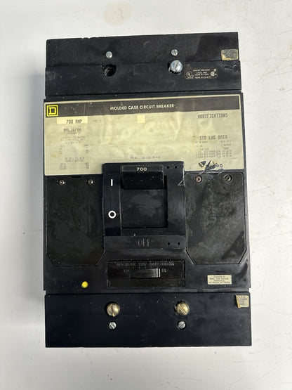 SQUARE D MAL36700 SERIES 2 700 AMP 3P 600 VAC MOLDED CASE CIRCUIT BREAKER
