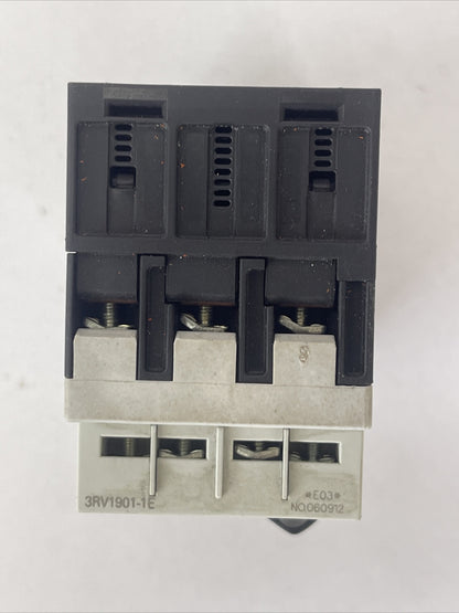 SIEMENS 3RV1011-1GA15 MOTOR PROTECTION CLASS 10 600VAC 5HP 82A TRIP 4.5-6.3A