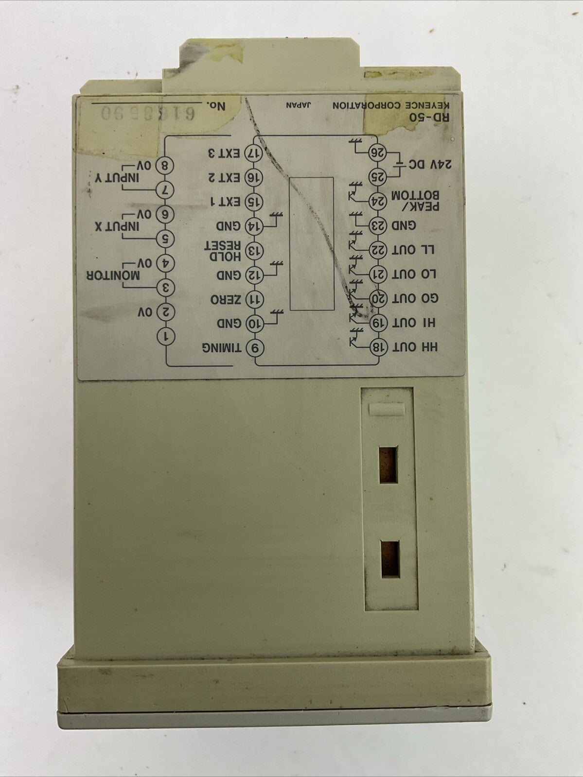 KEYENCE RD-50R ANALOG SENSOR CONTROLLER 24VDC
