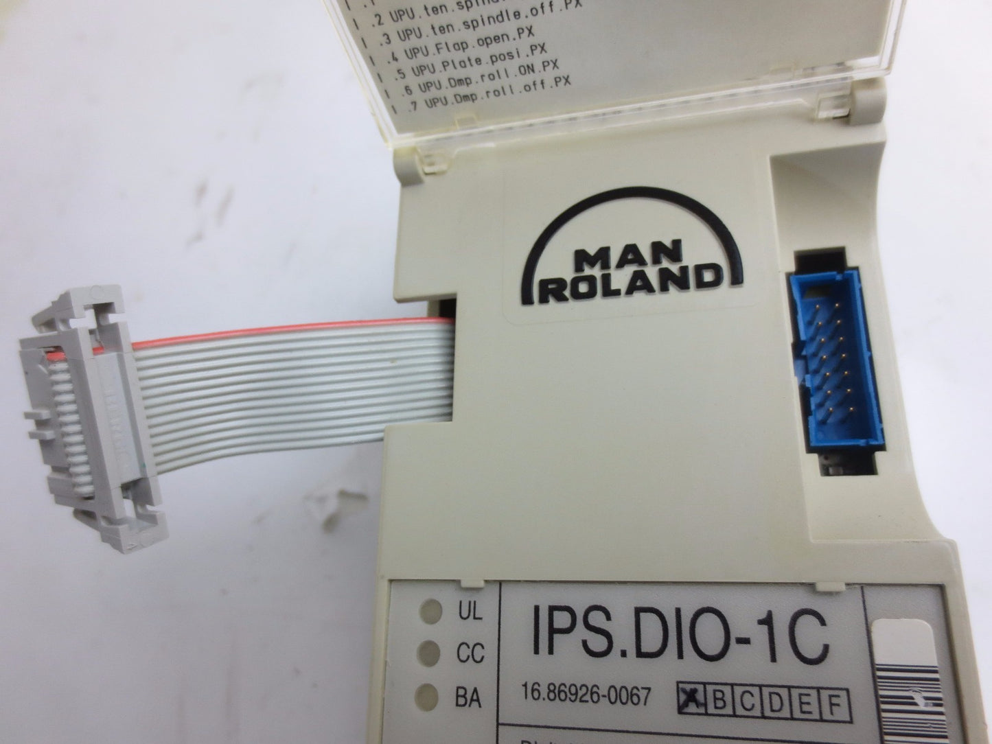 MAN ROLAND IPS.DIO-1C - Rev. A - DIGITAL INPUT/OUTPUT MODULE - 16.86926-0067