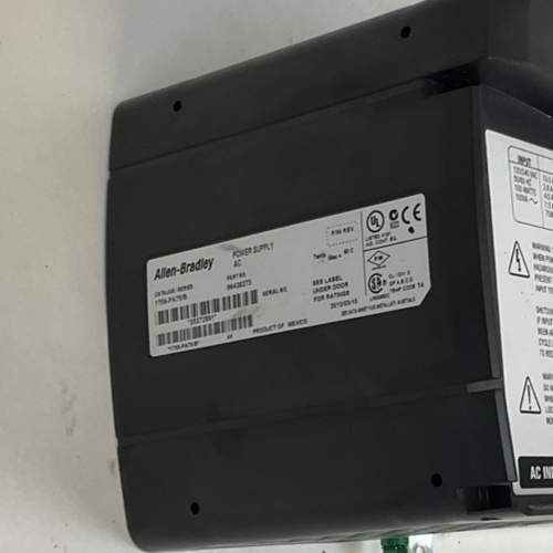 ALLEN BRADLEY 1756-PA75/B POWER SUPPLY *NO COVER*W/ 1756-A10 10 SLOT RACK