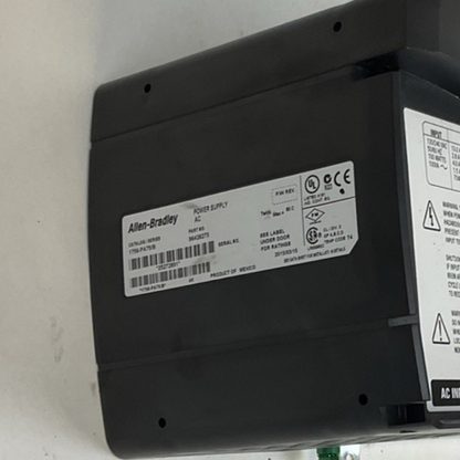 ALLEN BRADLEY 1756-PA75/B POWER SUPPLY *NO COVER*W/ 1756-A10 10 SLOT RACK