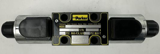 PARKER D1VW004CNJWF SOLENOID VALVE 24VDC 1.0A 5000PSI MAX-P,A,&B 3000PSI MAX-T