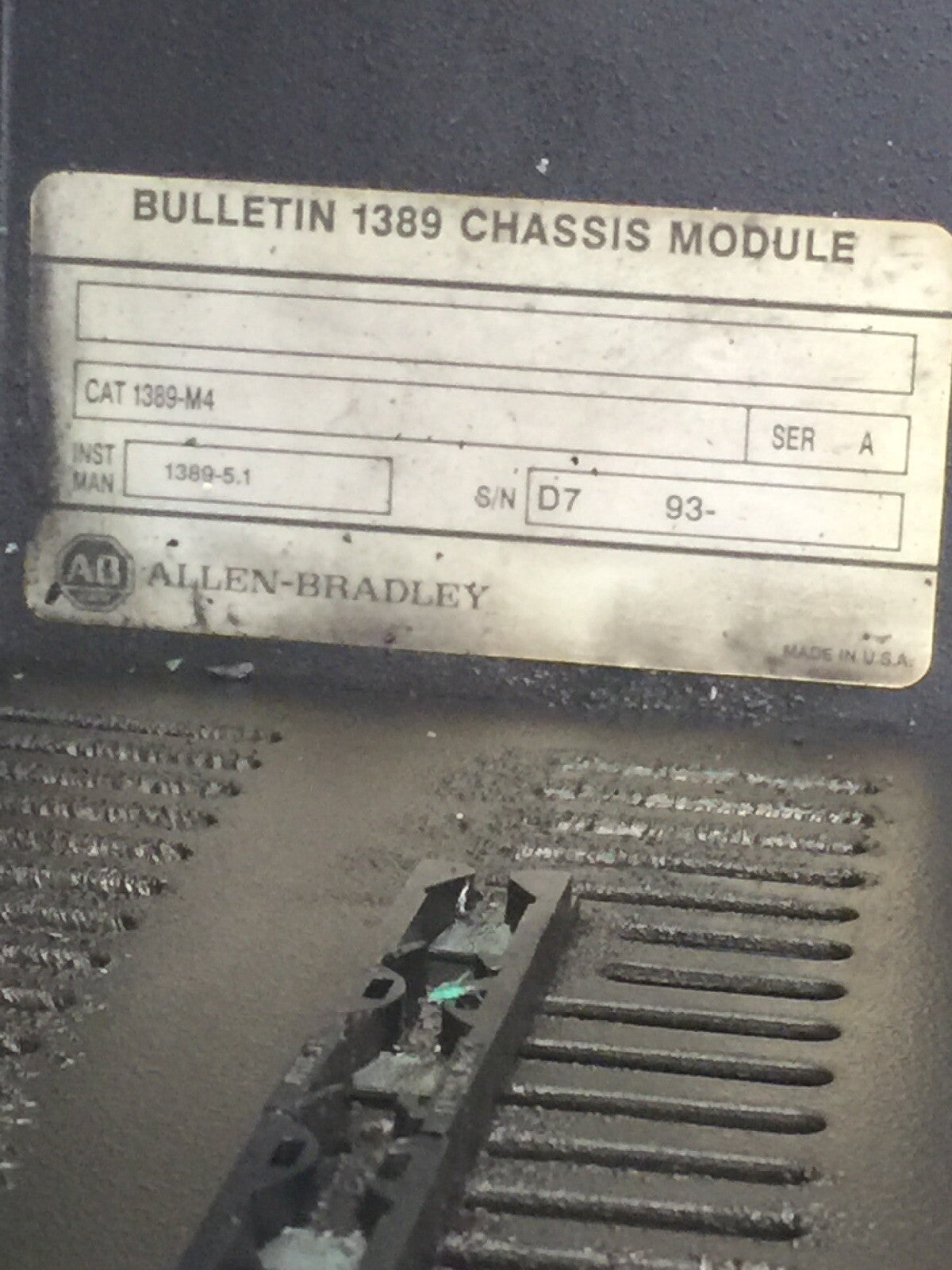 ALLEN BRADLEY 1389-M4 SER A BULLETIN 1389 CHASSIS MODULE****PARTS ONLY****