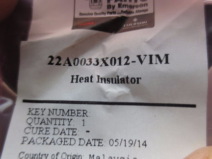 EMERSON/FISHER FSMTGDLC-9 FIELDVUE MTG BRACKET / 22A0033X012-VIM HEAT INSULATOR
