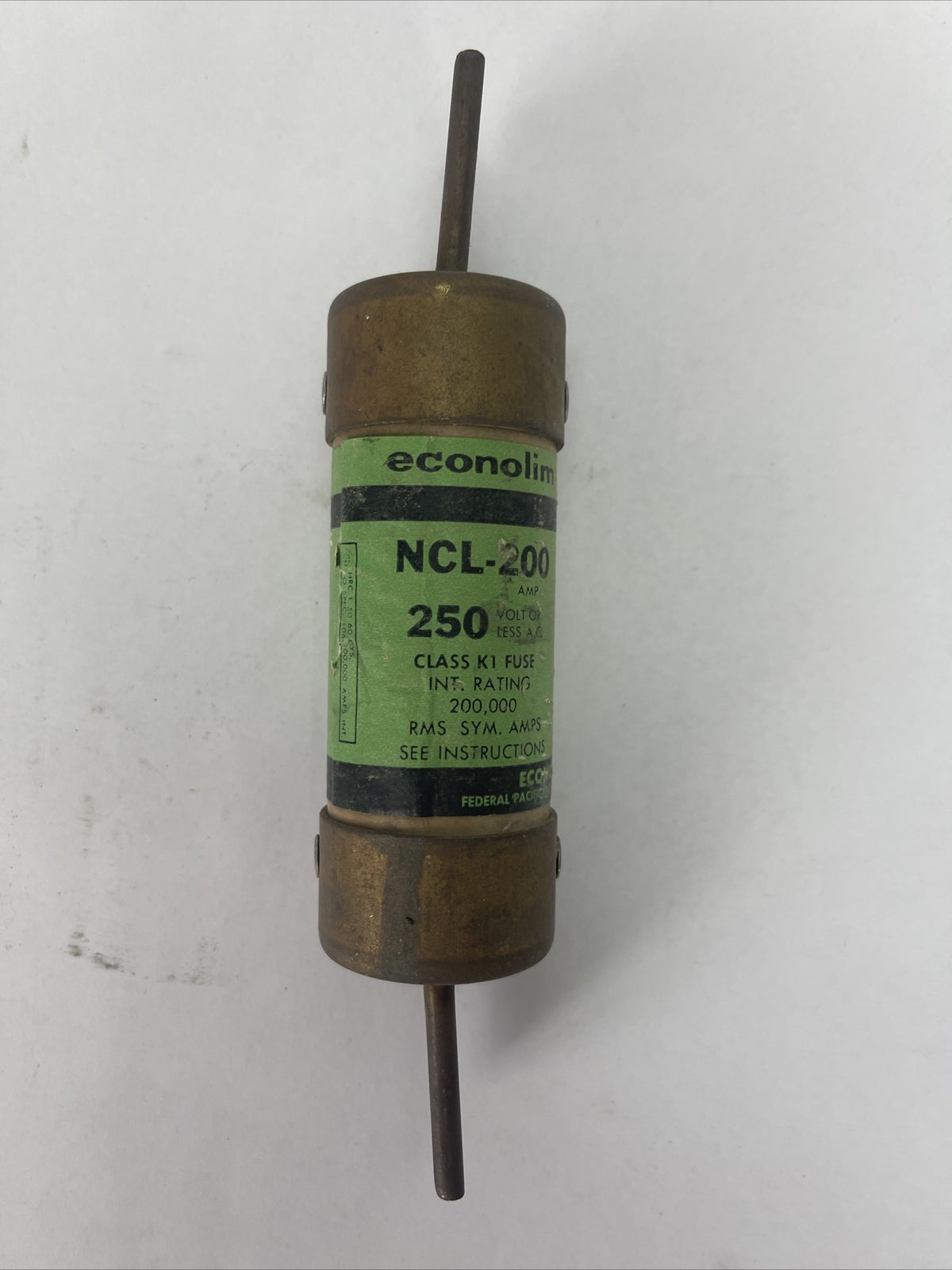 ECONOLIM NCL-200 CLASS K1 FUSE 200AMP 250VAC