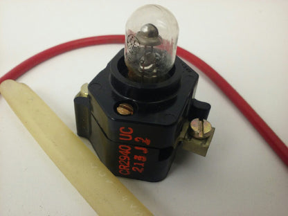 GE CR105X150N, SERIES A, SIZE 0&1, TYPE 1, NE 45 LAMP, 1/4 W. 115V, CR2940, NEW