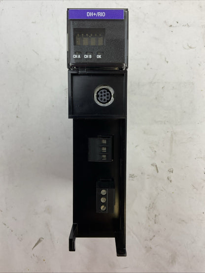 ALLEN BRADLEY 1756-DHRIO CONTROLLOGIX DH PLUS/RIO COMMS MODULE SER E FW 7.003