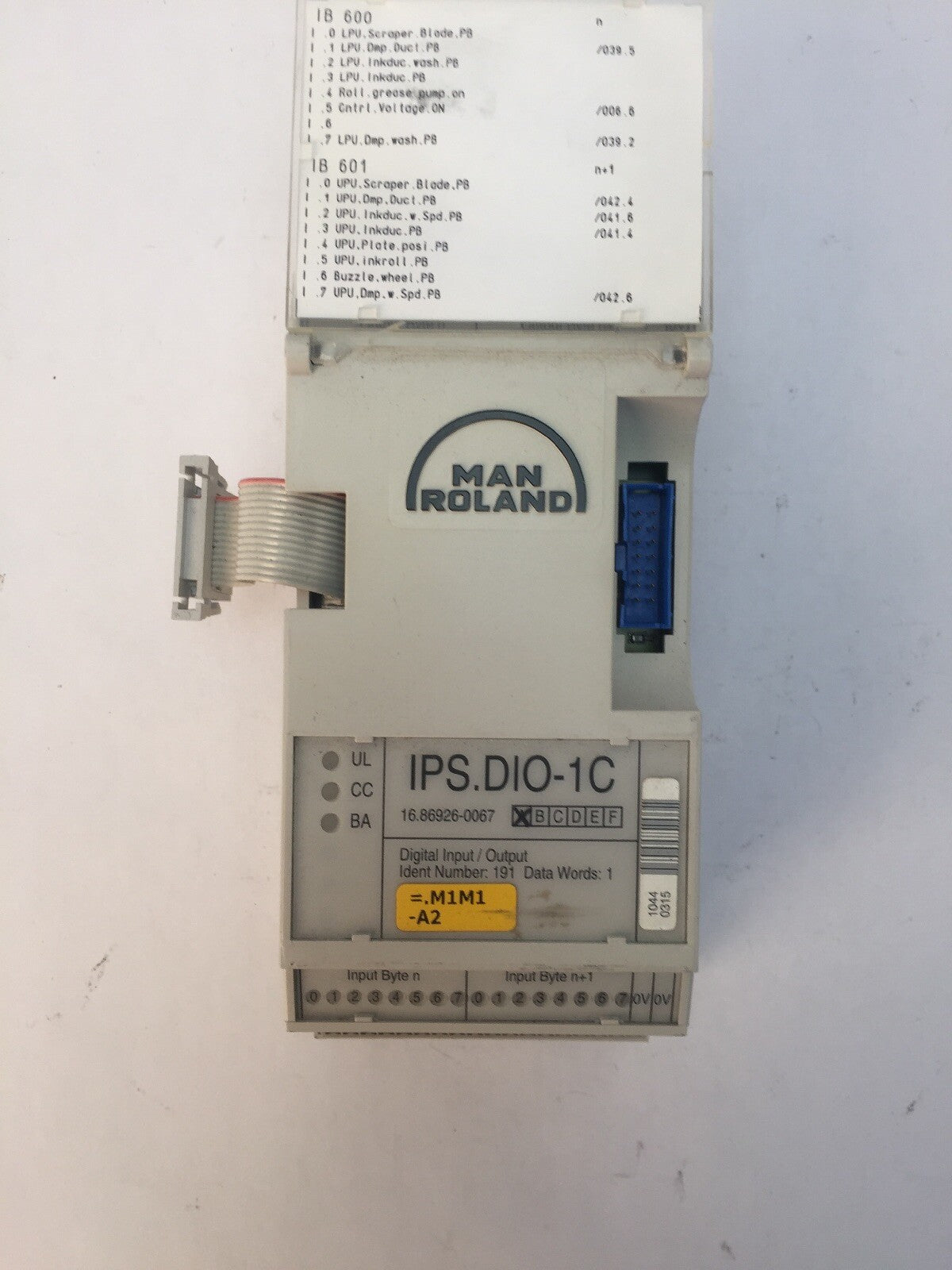 MAN ROLAND IPS.DIO-1C DIGITAL INPUT/OUTPUT MODULE