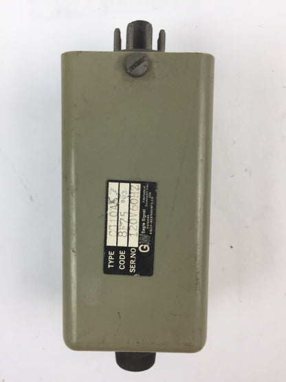GW EAGLE SIGNAL CG10A6 TIME DELAY RELAY 120V 60HZ 10 SECONDS