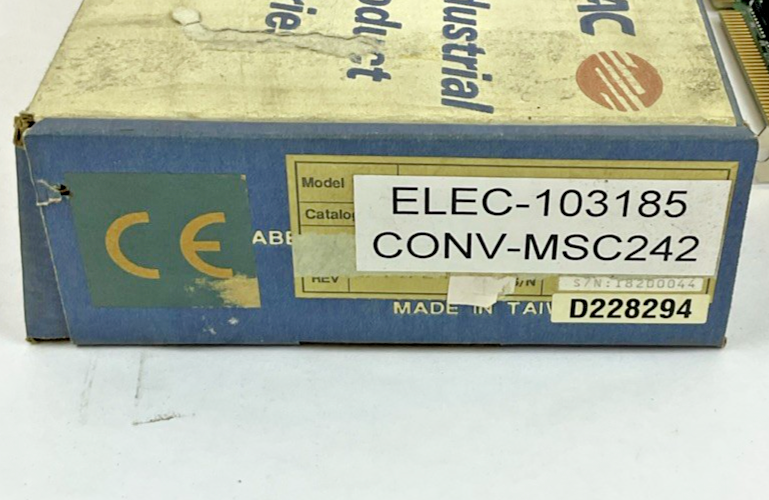 MITAC MSC-242 INDUSTRIAL CONTROL BOARD V1.10