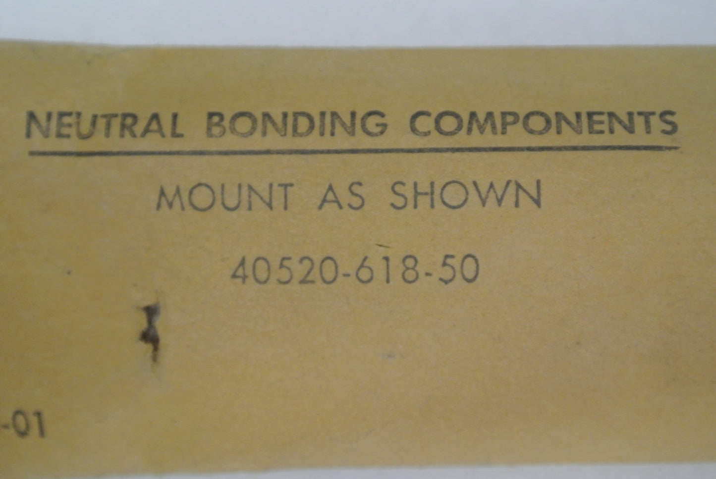 ALLEN-BRADLEY 40283-175-01 / 40520-618-50 NEUTRAL BONDING COMPONENTS - NEW SURPL